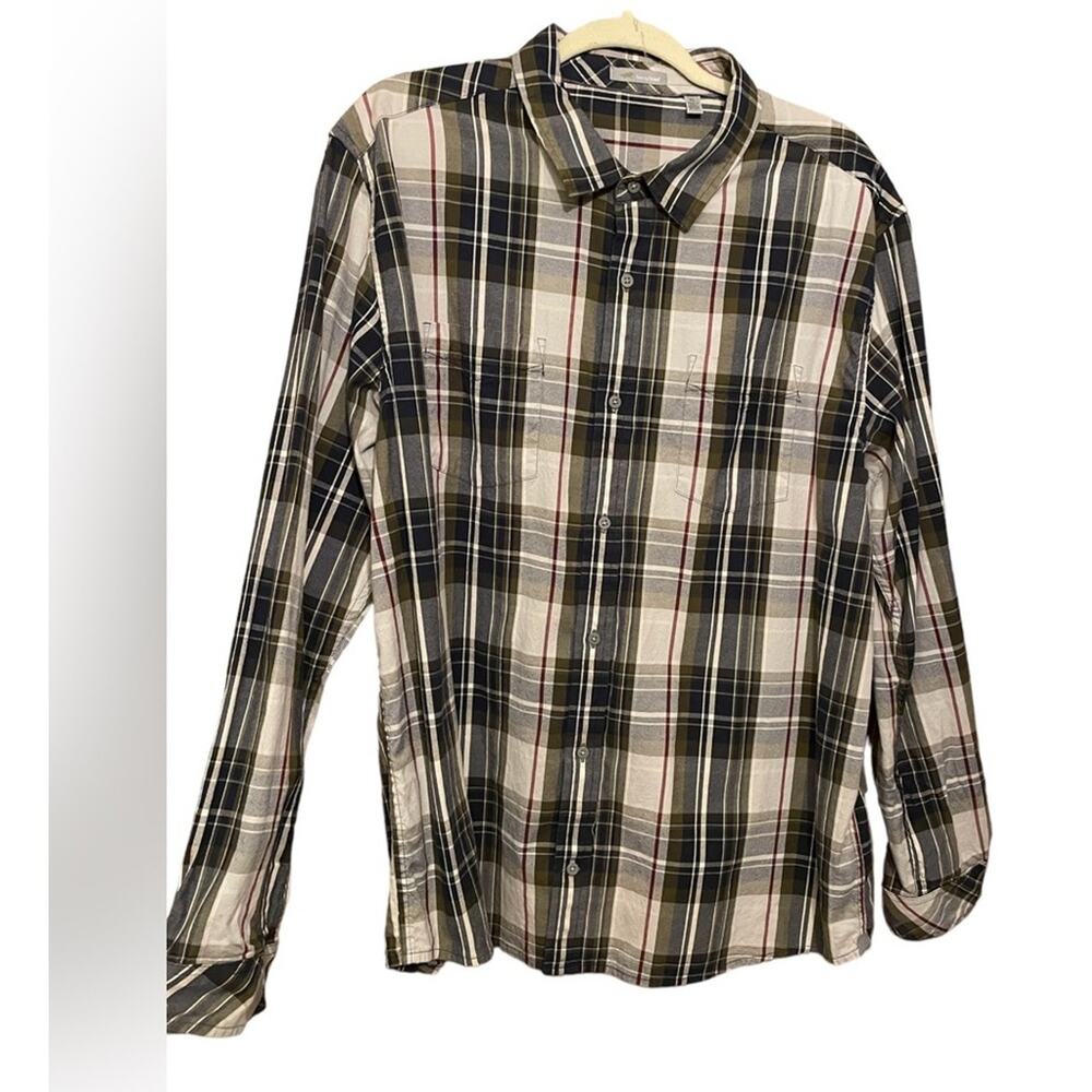 Horny Toad xL Button Up Green plaid